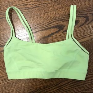 lime green lululemon sports bra